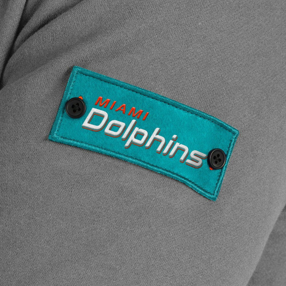 Miami Dolphins J. Palmer QB1 Full-Zip Sweatshirt - Graphite - NFL