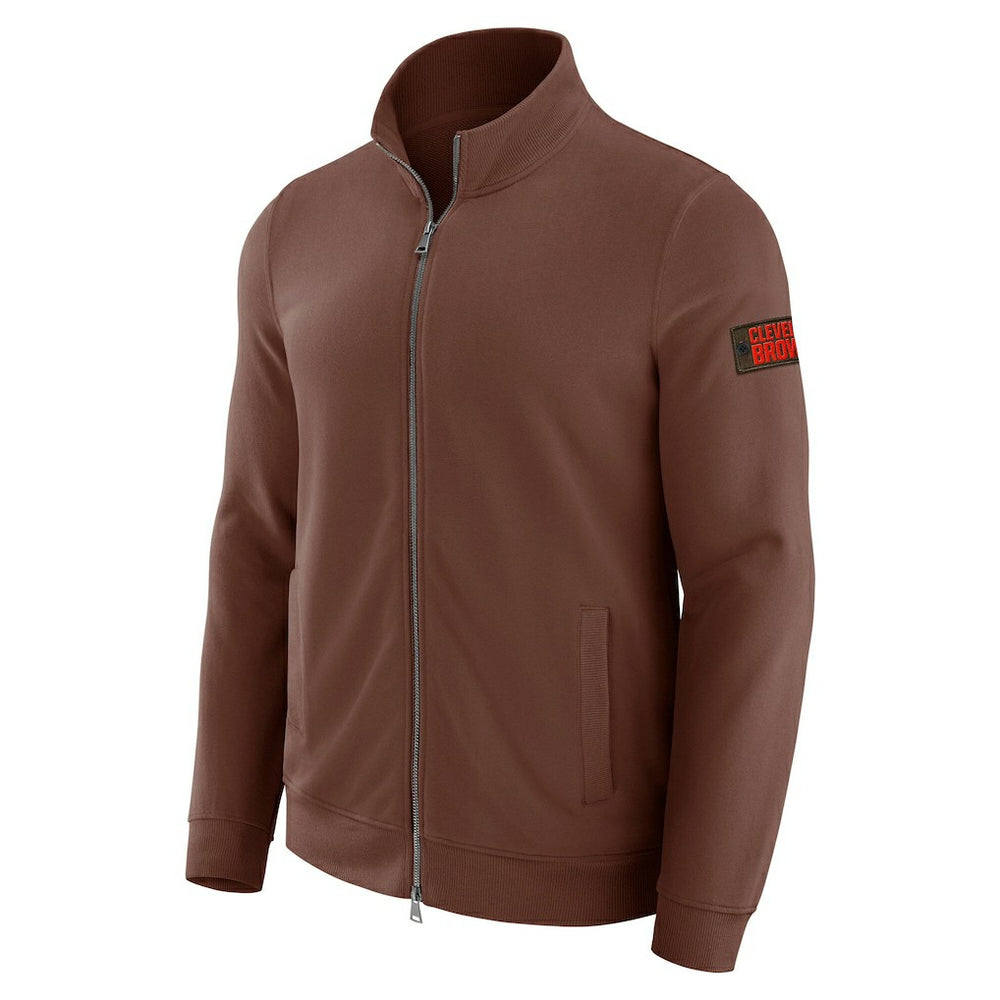 Cleveland Browns J. Palmer QB1 Full-Zip Sweatshirt - Tan - NFL