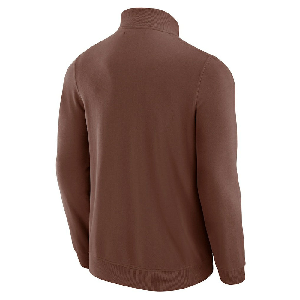 Cleveland Browns J. Palmer QB1 Full-Zip Sweatshirt - Tan - NFL
