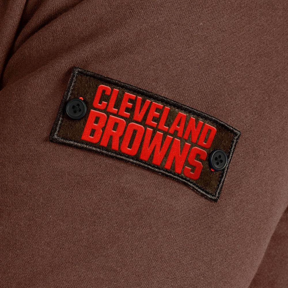 Cleveland Browns J. Palmer QB1 Full-Zip Sweatshirt - Tan - NFL