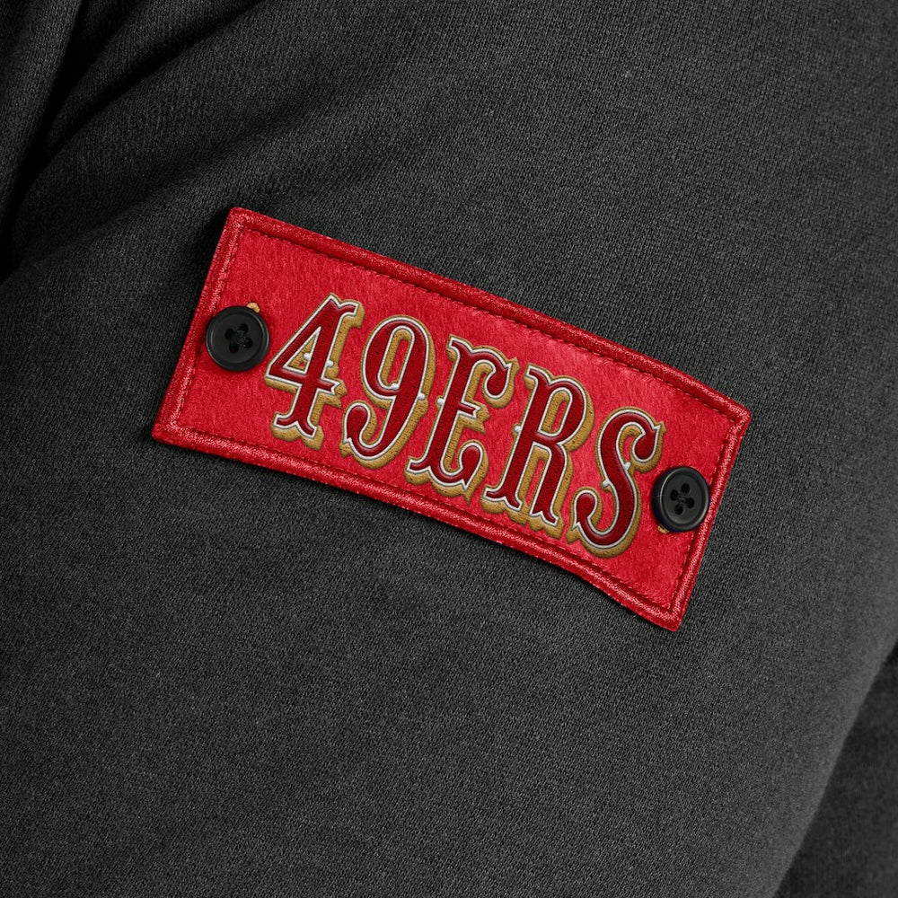 San Francisco 49ers J. Palmer QB1 Full-Zip Sweatshirt - Black - NFL