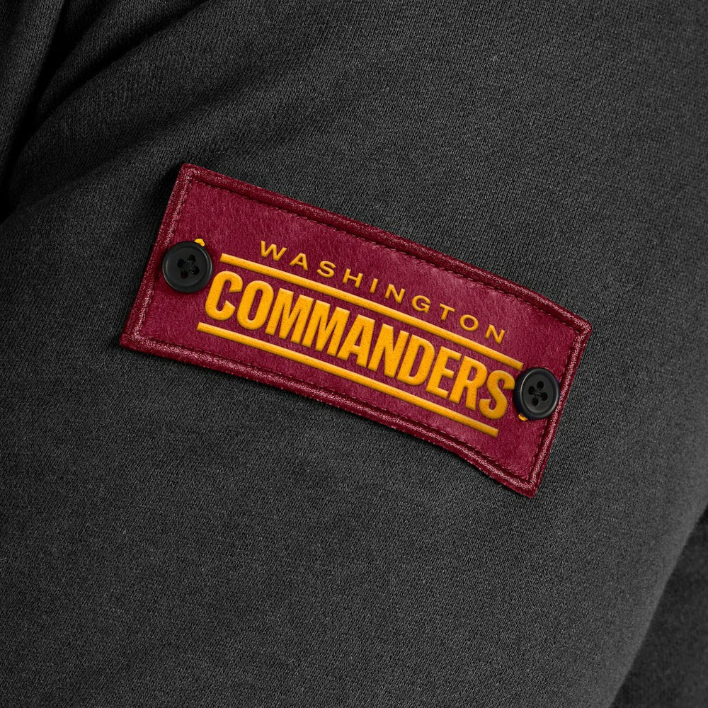 Washington Commanders J. Palmer QB1 Full-Zip Sweatshirt - Black - NFL