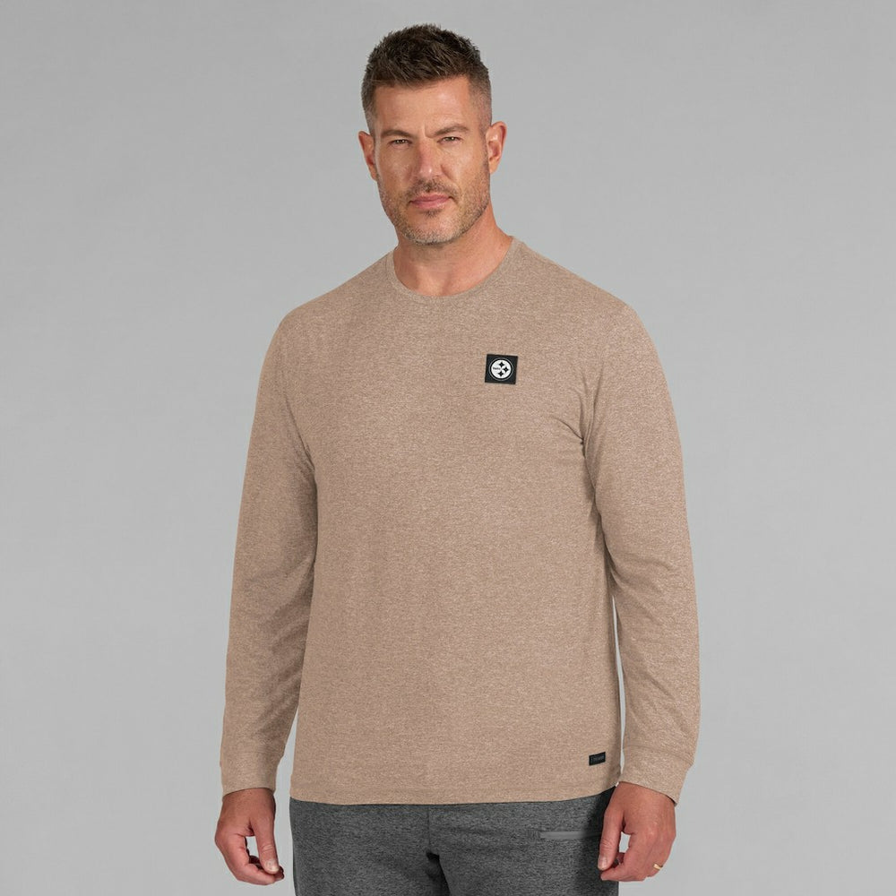 Pittsburgh Steelers J. Palmer Four Down Long Sleeve T-Shirt - Tan - NFL