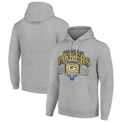 Green Bay Packers Starter 80s Retro Pullover Hoodie - Heather Gray - NFL