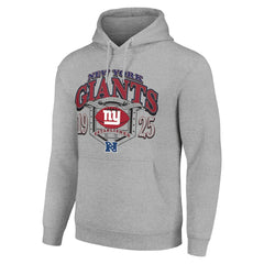 New York Giants Starter 80s Retro Pullover Hoodie - Heather Gray - NFL