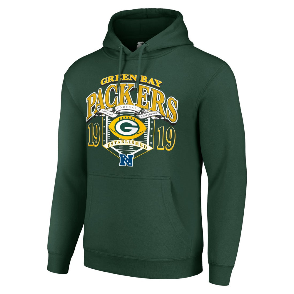 Green Bay Packers Starter 80s Retro Pullover Hoodie - Green - NFL