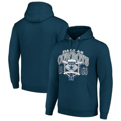 Dallas Cowboys Starter 80s Retro Pullover Hoodie - Navy - NFL