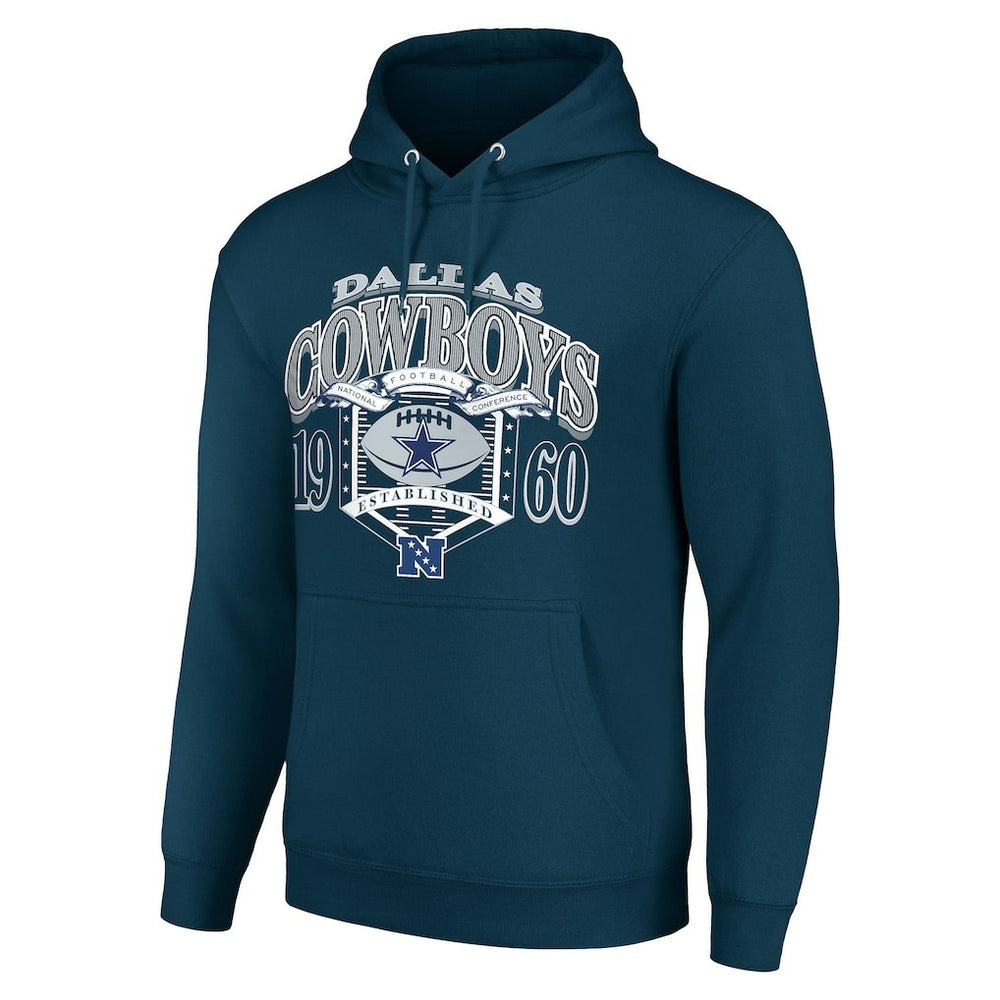 Dallas Cowboys Starter 80s Retro Pullover Hoodie - Navy - NFL
