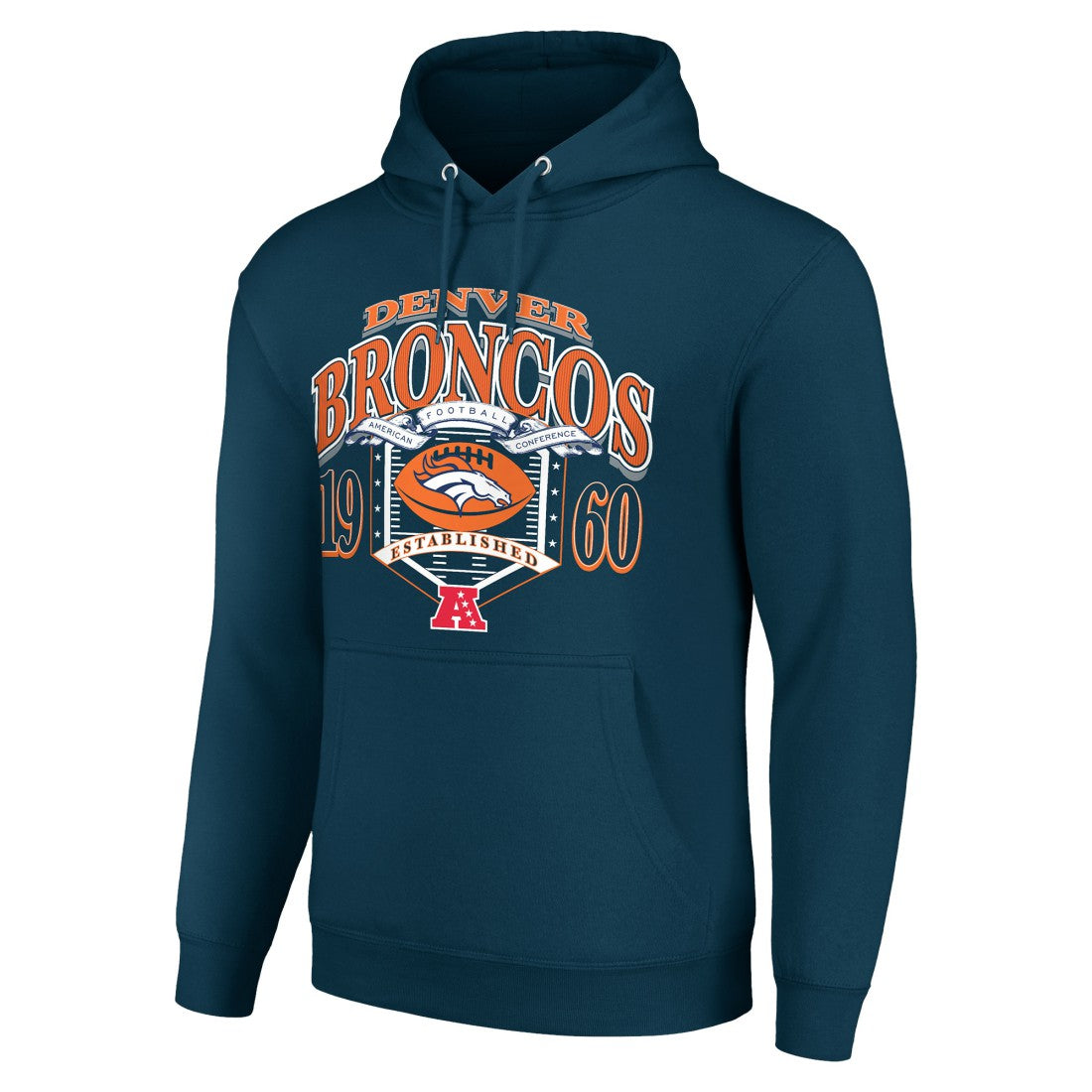 Denver Broncos Starter 80s Retro Pullover Hoodie - Navy - NFL