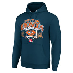 Denver Broncos Starter 80s Retro Pullover Hoodie - Navy - NFL