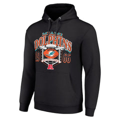 Miami Dolphins Starter 80s Retro Pullover Hoodie - Black - NFL