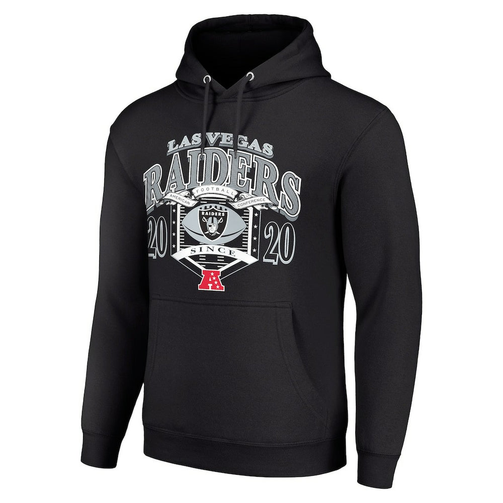 Las Vegas Raiders Starter 80s Retro Pullover Hoodie - Black - NFL
