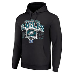 Philadelphia Eagles Starter 80s Retro Pullover Hoodie - Black - NFL