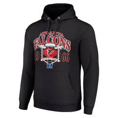 Atlanta Falcons Starter 80s Retro Pullover Hoodie - Black - NFL