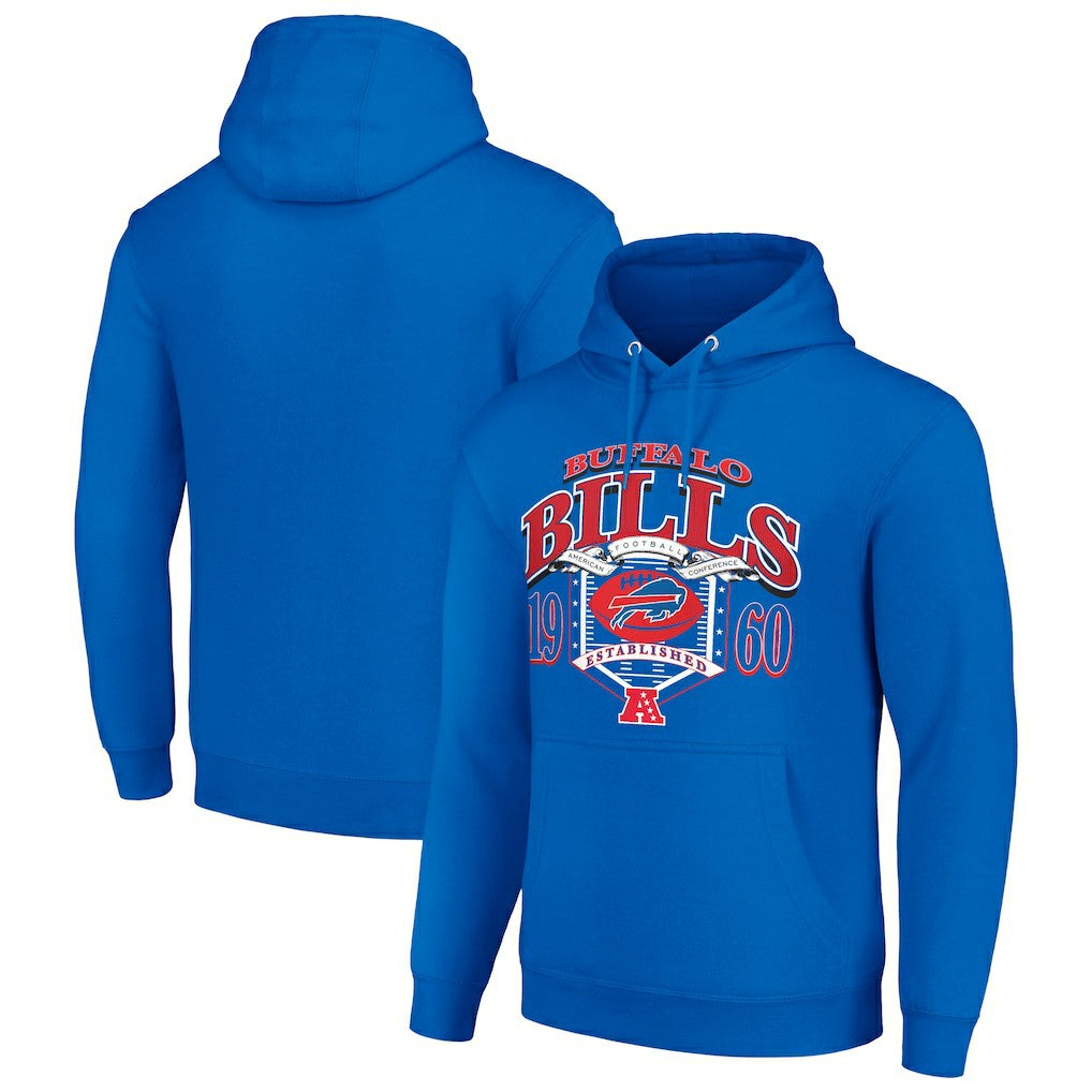 Buffalo Bills Starter 80s Retro Pullover Hoodie - Royal - NFL