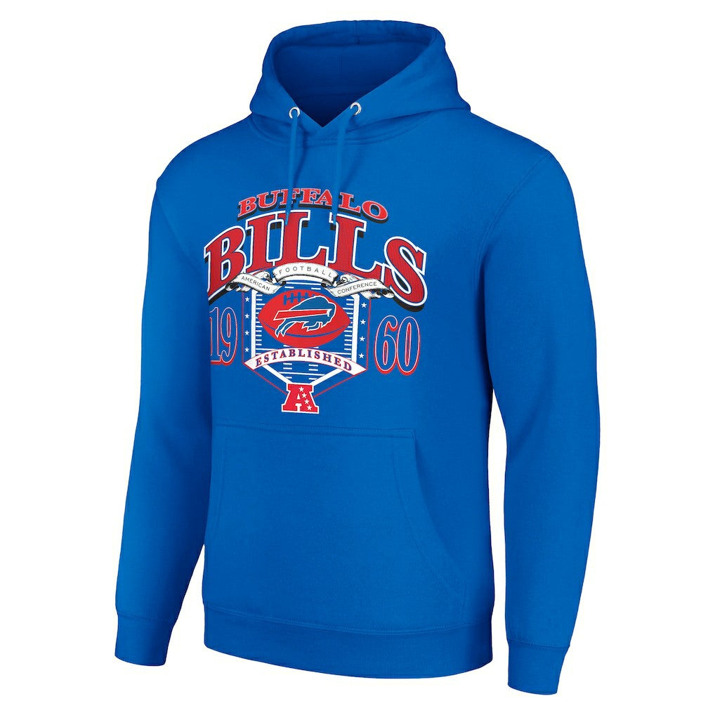 Buffalo Bills Starter 80s Retro Pullover Hoodie - Royal - NFL