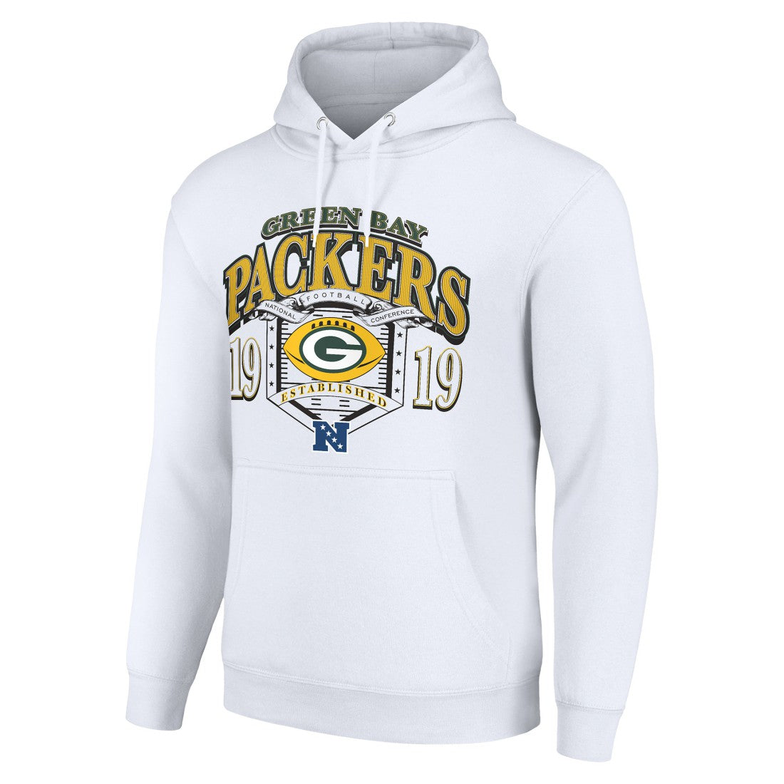 Green Bay Packers Starter 80s Retro Pullover Hoodie - White - NFL