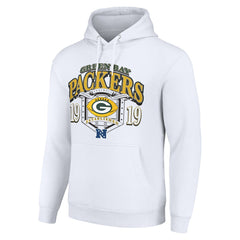 Green Bay Packers Starter 80s Retro Pullover Hoodie - White - NFL