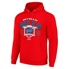 Buffalo Bills Starter 80s Retro Pullover Hoodie - Red - NFL