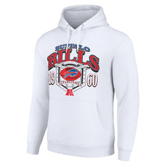 Buffalo Bills Starter 80s Retro Pullover Hoodie - White - NFL