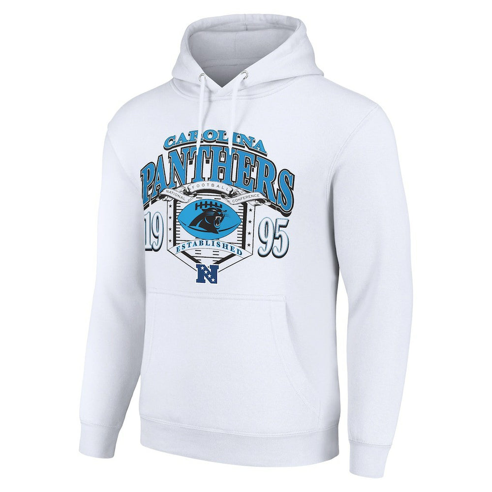 Carolina Panthers Starter 80s Retro Pullover Hoodie - White - NFL