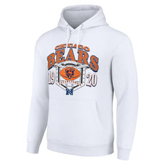 Chicago Bears Starter 80s Retro Pullover Hoodie - White - NFL