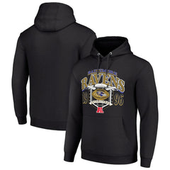 Baltimore Ravens Starter 80s Retro Pullover Hoodie - Black - NFL