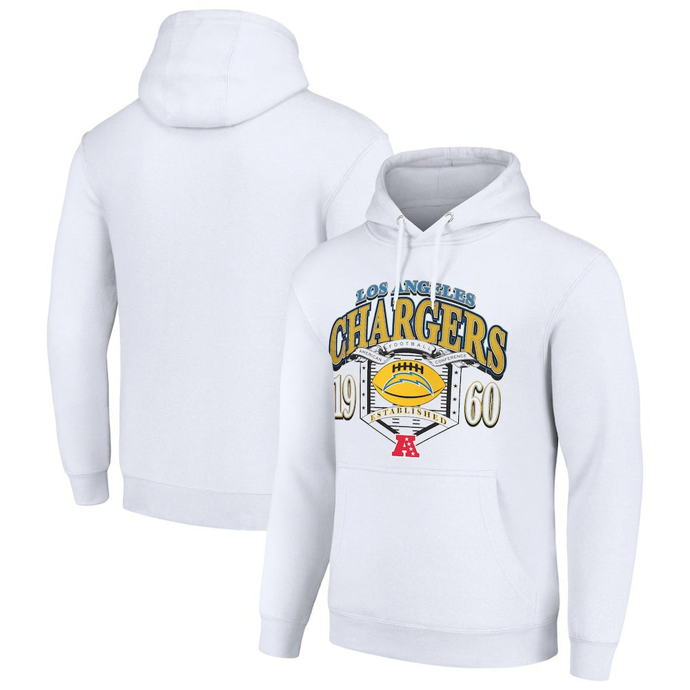 Los Angeles Chargers Starter 80s Retro Pullover Hoodie - White - NFL