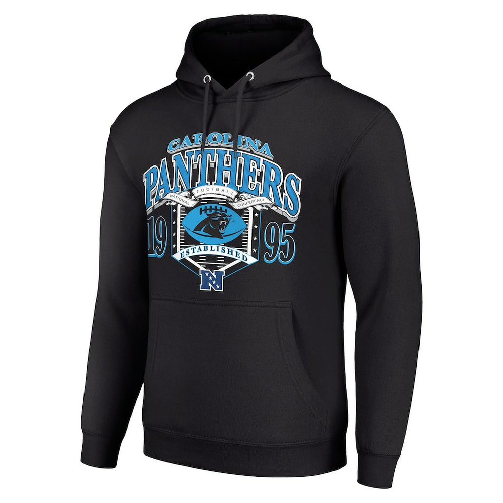 Carolina Panthers Starter 80s Retro Pullover Hoodie - Black - NFL