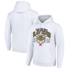 Baltimore Ravens Starter 80s Retro Pullover Hoodie - White - NFL