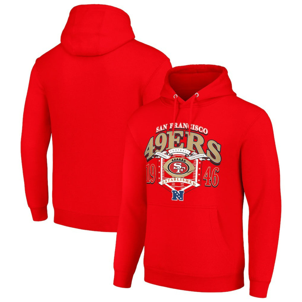 San Francisco 49ers Starter 80s Retro Pullover Hoodie - Scarlet - NFL