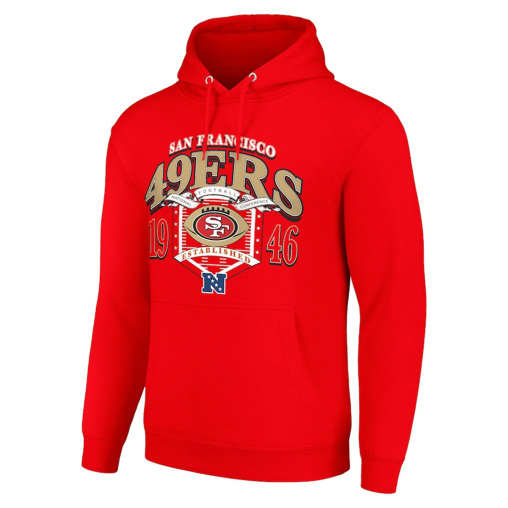 San Francisco 49ers Starter 80s Retro Pullover Hoodie - Scarlet - NFL