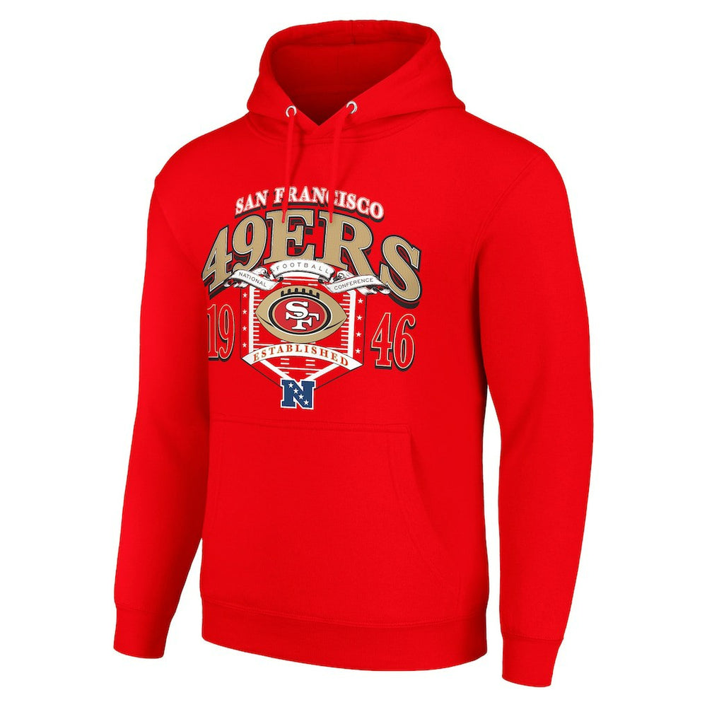 San Francisco 49ers Starter 80s Retro Pullover Hoodie - Scarlet - NFL