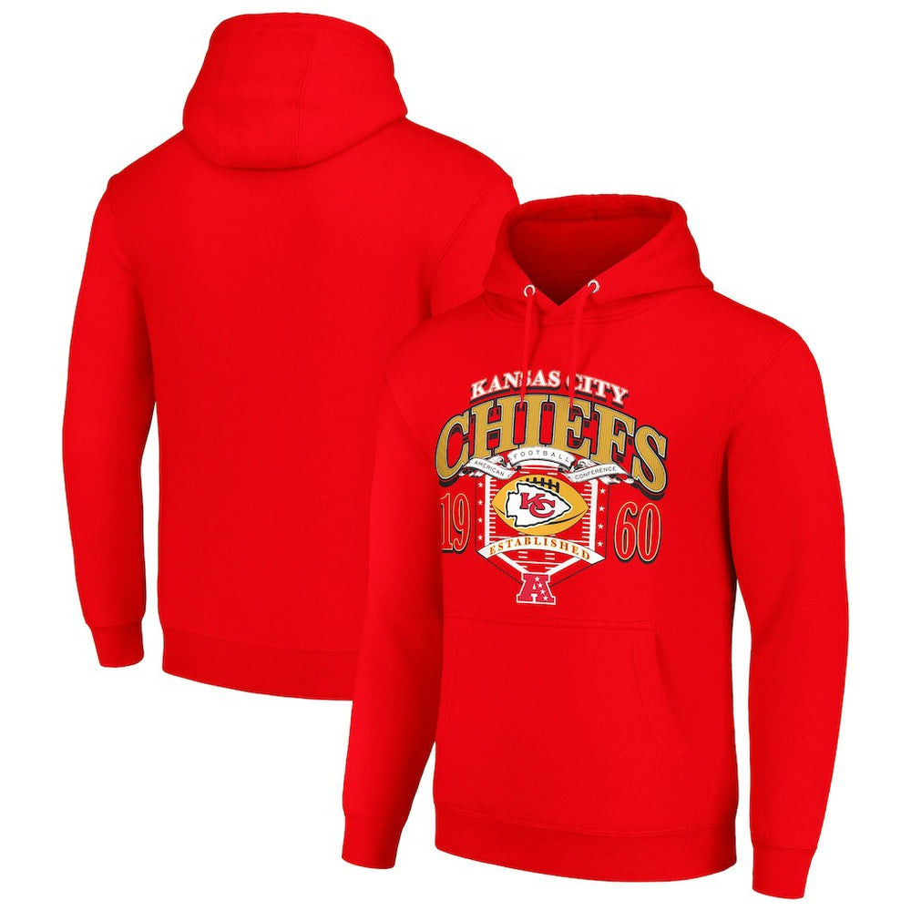 Kansas City Chiefs Starter 80s Retro Pullover Hoodie - Red - NFL