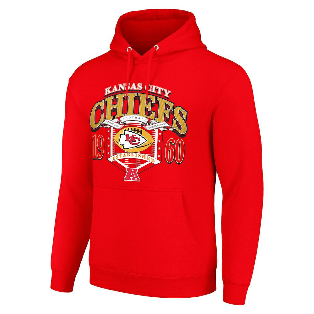 Kansas City Chiefs Starter 80s Retro Pullover Hoodie - Red - NFL