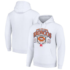 Denver Broncos Starter 80s Retro Pullover Hoodie - White - NFL