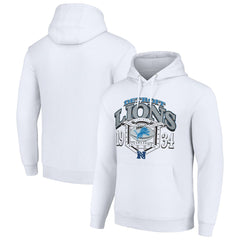 Detroit Lions Starter 80s Retro Pullover Hoodie - White - NFL