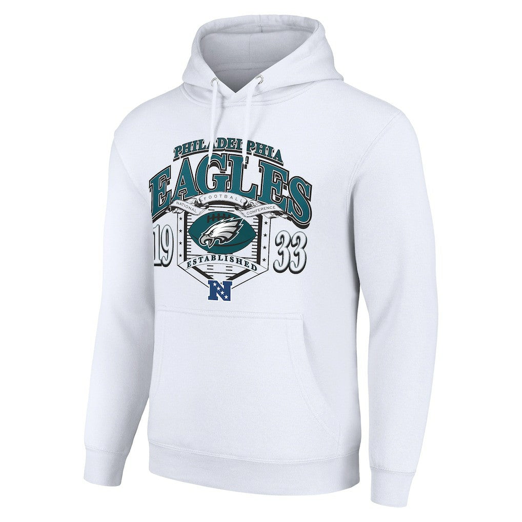 Philadelphia Eagles Starter 80s Retro Pullover Hoodie - White - NFL