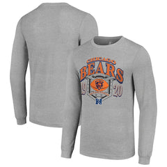 Chicago Bears Starter Retro Long Sleeve Graphic T-Shirt - Heather Gray - NFL
