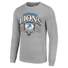 Detroit Lions Starter Retro Long Sleeve Graphic T-Shirt - Heather Gray - NFL