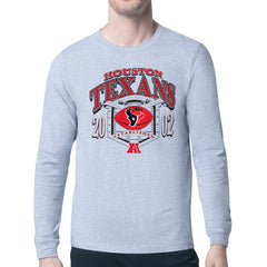 Houston Texans Starter Retro Long Sleeve Graphic T-Shirt - Heather Gray - NFL