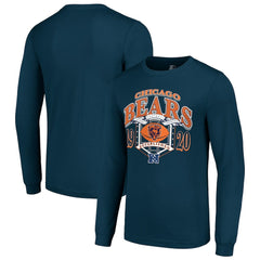 Chicago Bears Starter Retro Long Sleeve Graphic T-Shirt - Navy - NFL