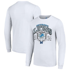 Detroit Lions Starter Retro Long Sleeve Graphic T-Shirt - White - NFL