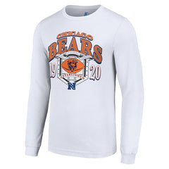 Chicago Bears Starter Retro Long Sleeve Graphic T-Shirt - White - NFL