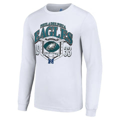 Philadelphia Eagles Starter Retro Long Sleeve Graphic T-Shirt - White - NFL