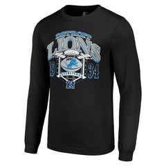 Detroit Lions Starter Retro Long Sleeve Graphic T-Shirt - Black - NFL