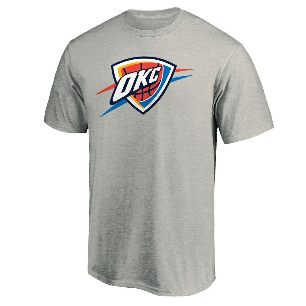 Oklahoma City Thunder Primary Logo T-Shirt Heather Gray