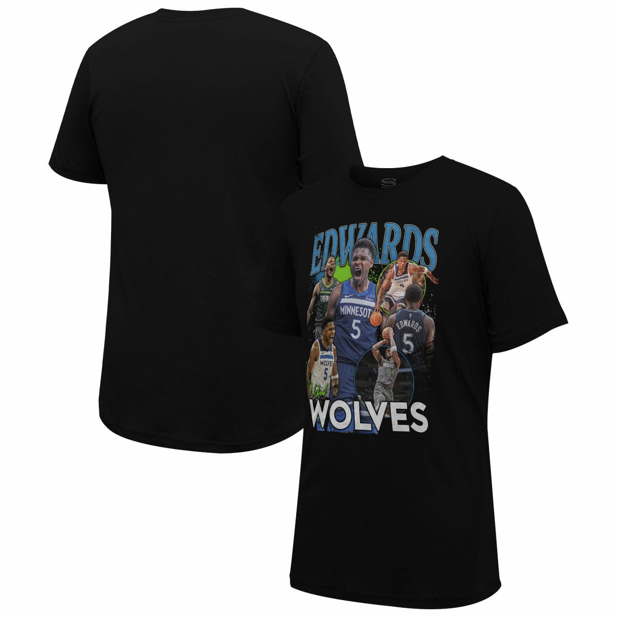 Anthony Edwards Minnesota Timberwolves Stadium Essentials Unisex Player Crossroads T-Shirt Black
