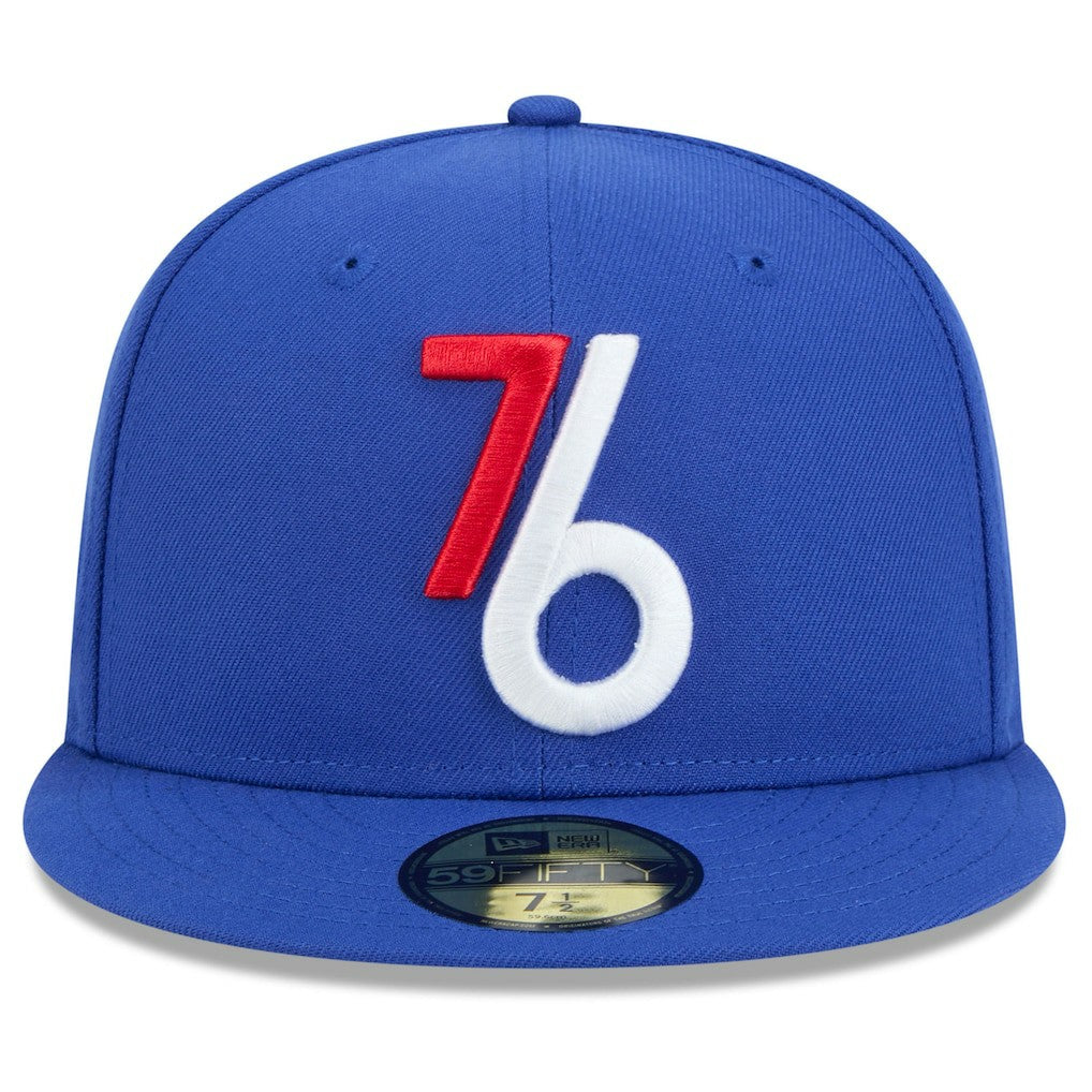 New Era Philadelphia 76ers 2024/25 City Edition Alternate 59FIFTY Fitted Hat Royal