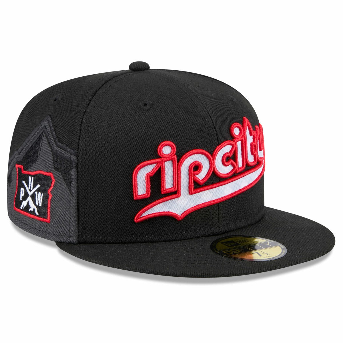 New Era Portland Trail Blazers 2024/25 City Edition 59FIFTY Fitted Hat Black